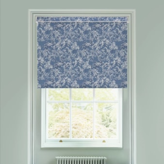 Arla Blue Electric Roller Blind by Lorna Syson