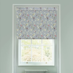 Blossom & Bird Grey Electric Roller Blind by Lorna Syson