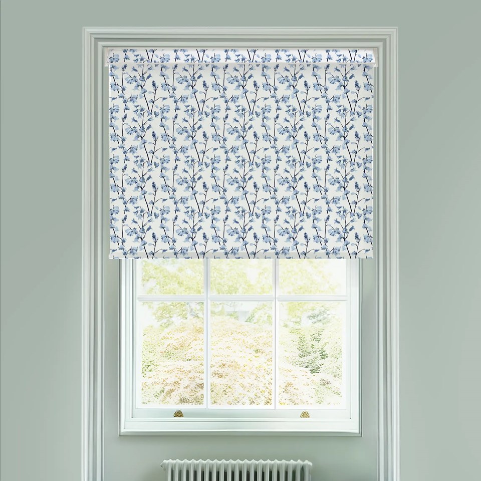 Bluebell Electric Roller Blind by Lorna Syson