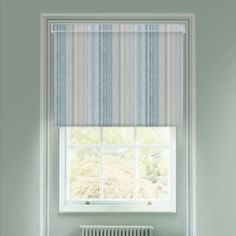 Bottesford Stripe Coastal Blue Electric Roller Blind