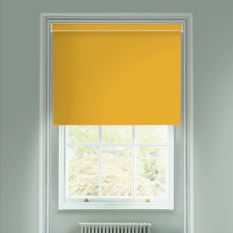 Buttercup Yellow Blackout Electric Roller Blind