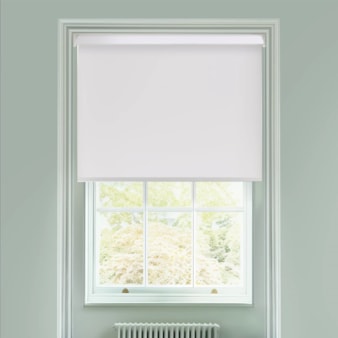 Carnation White Daylight Electric Roller Blind