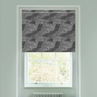 Cascade Black Electric Roller Blind