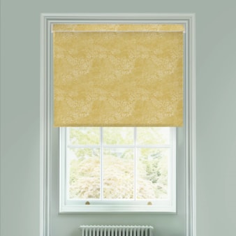 Cascade Mustard Yellow Electric Roller Blind