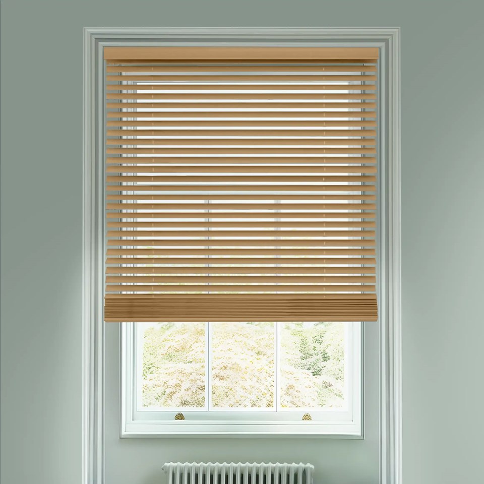 Chalet 50mm Wooden Electric Venetian Blind