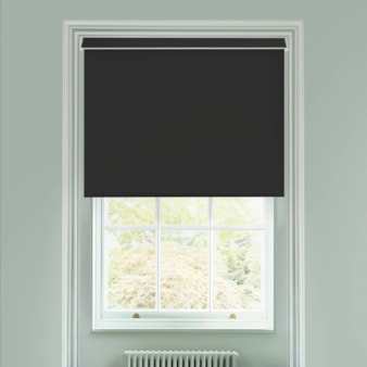 Deep Black Daylight Electric Roller Blind