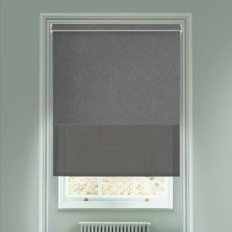 Denim Grey  Blackout And Sheer Dark Grey Electric Double Blind