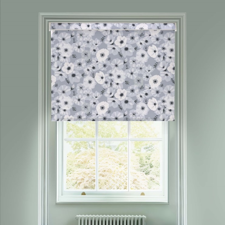 Posy Stone Electric Roller Blind by Lorna Syson