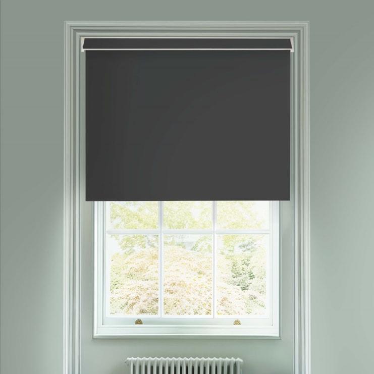 Zinc Blackout Electric Roller Blind