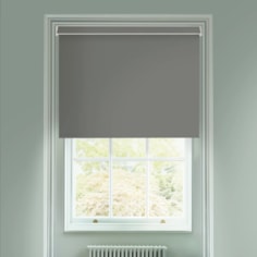 Elegant Grey Premium Blackout Electric Roller Blind