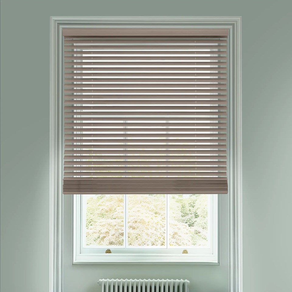 Embers 50mm Wooden Electric Venetian Blind