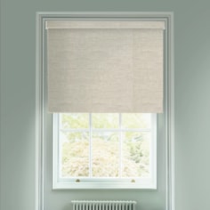 Grey Linen Blackout Electric Roller Blind