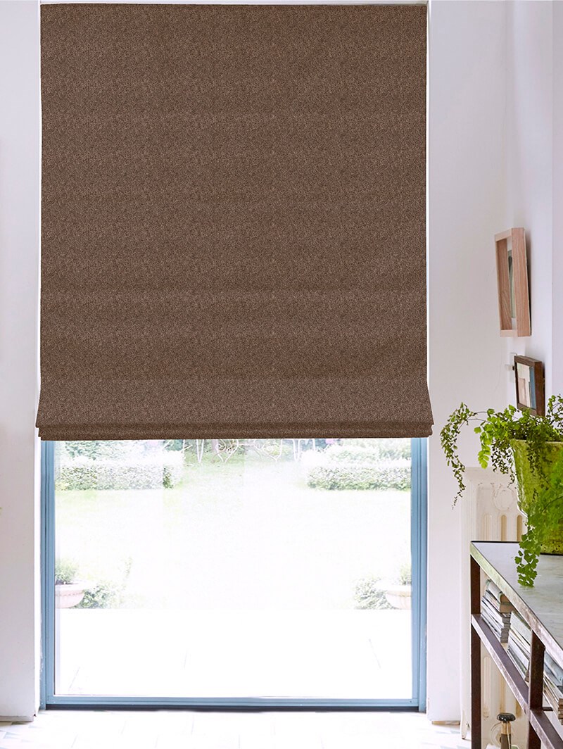 Hampton Noisette Blackout Electric Roman Blind