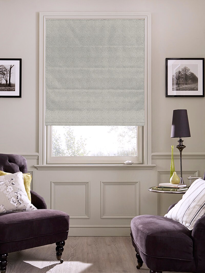 Hampton Quicksilver Blackout Electric Roman Blind