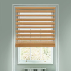 Honeycomb 50mm Wooden Electric Venetian Blind