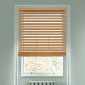 Honeycomb 50mm Wooden Electric Venetian Blind