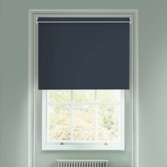 Indigo Blue Blackout Electric Roller Blind