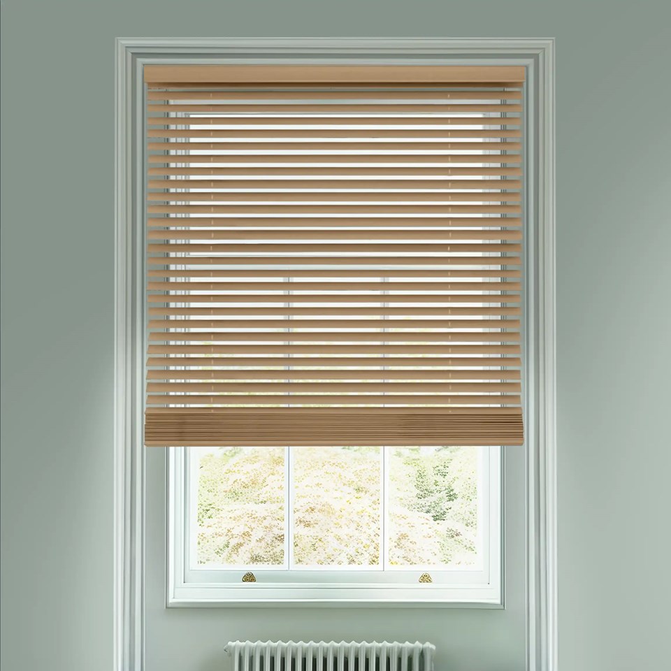 Jansson 50mm Wooden Electric Venetian Blind