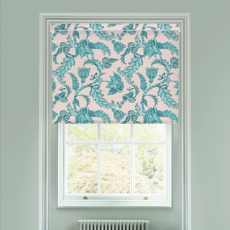 Java Blush Electric Roller Blind by Boon & Blake