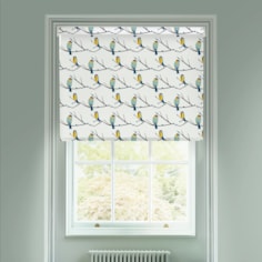 Juneberry and Bird Electric Roller Blind by Lorna Syson