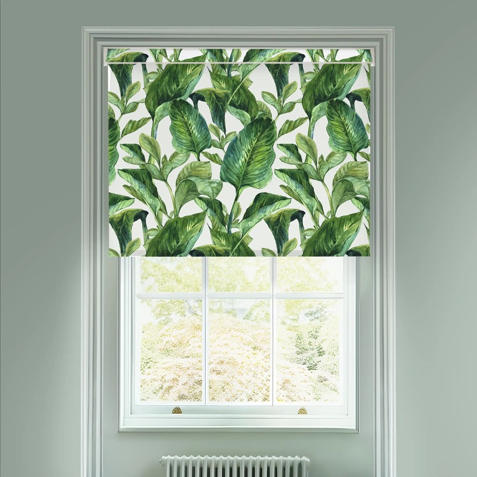 Jungle Leaves Day Electric Roller Blind