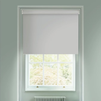 Light Grey Blackout Electric Roller Blind