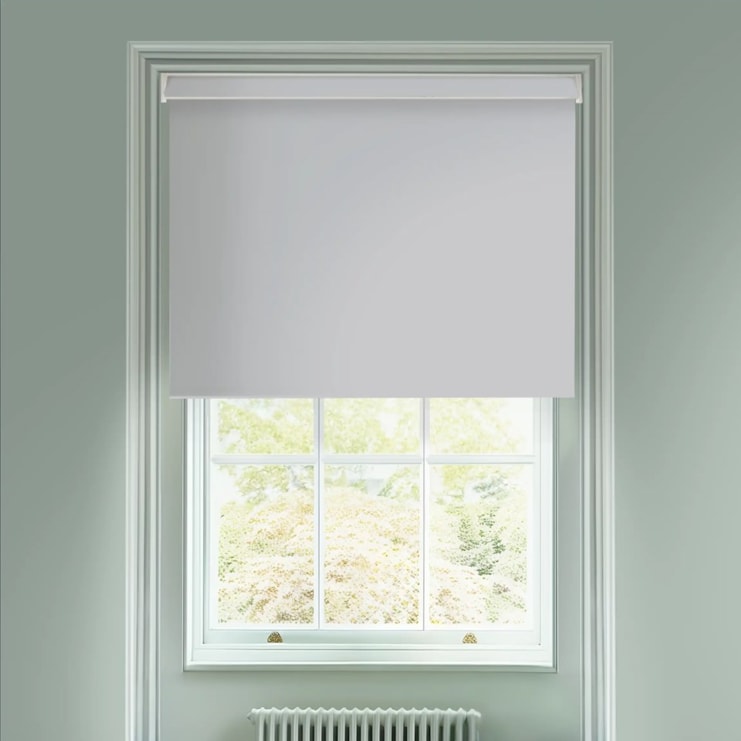 Magnetic Grey Blackout Electric Roller Blind