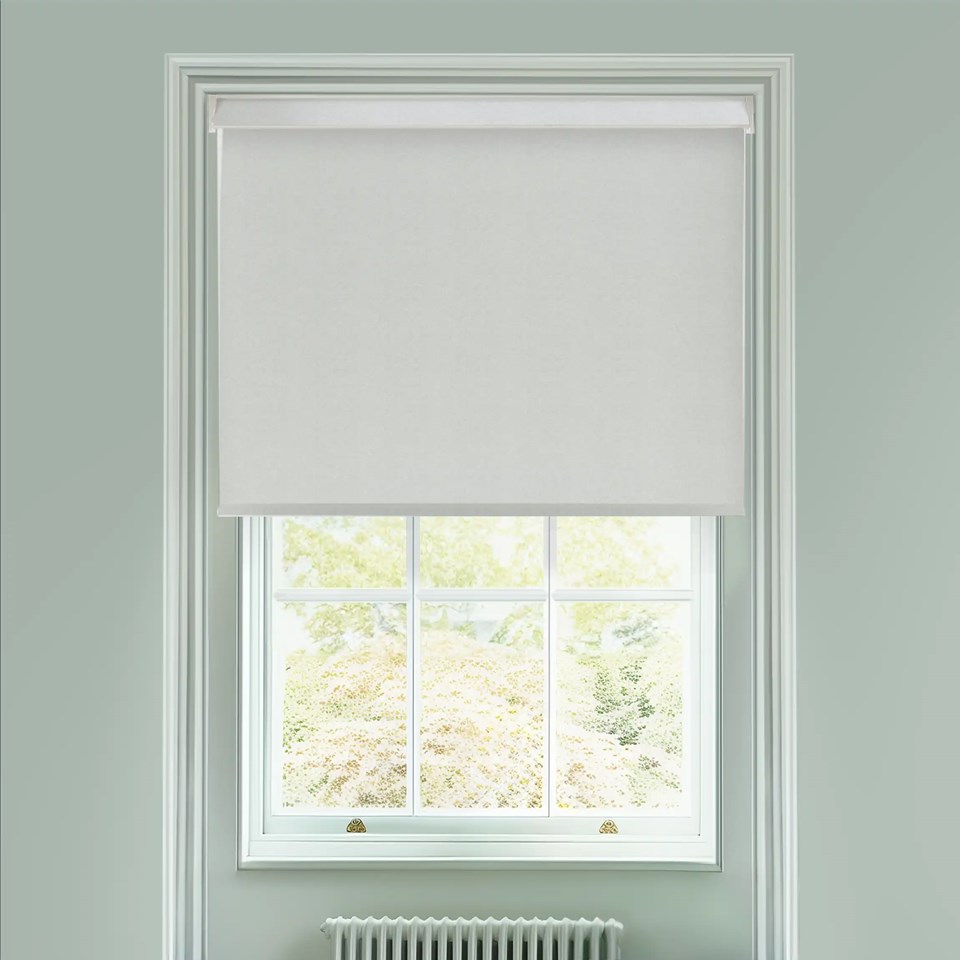 Melbourne Pale Grey Electric Roller Blind