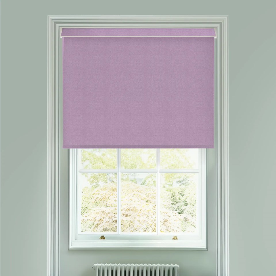 Melbourne Verbena Electric Roller Blind