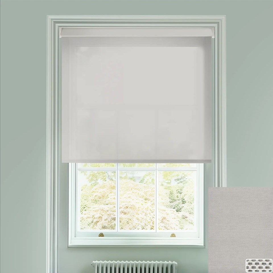 Pewter 5% Sunscreen Electric Roller Blind