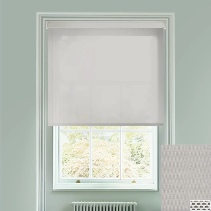 Pewter 5% Sunscreen Electric Roller Blind