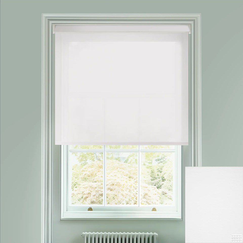 Lace White 3% Sunscreen Electric Roller Blind