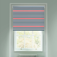 Nautical Stripe Electric Roller Blind