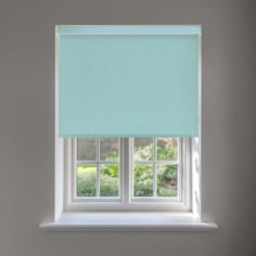 Amsterdam Sea Blue No Drill Electric Roller Blind