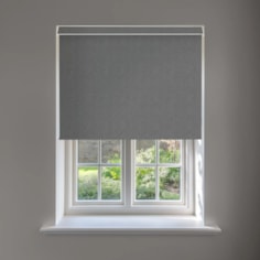 Denim Grey No Drill Electric Roller Blind