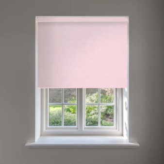 Melbourne Pale Pink No Drill Electric Roller Blind