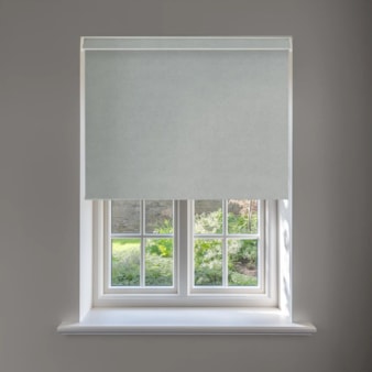 Melbourne Stone Grey No Drill Electric Roller Blind