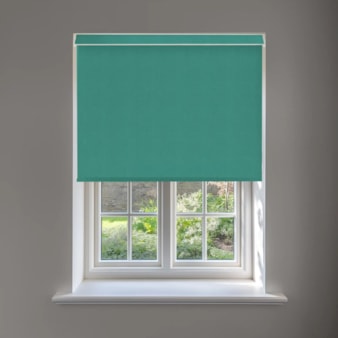 Melbourne Turquoise No Drill Electric Roller Blind