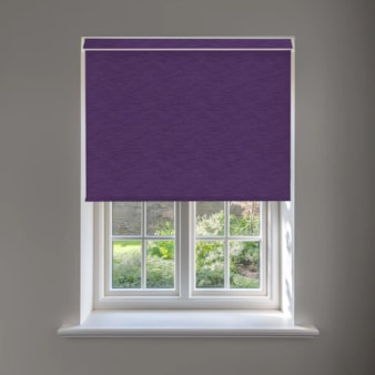 New York Deep Purple No Drill Electric Roller Blind