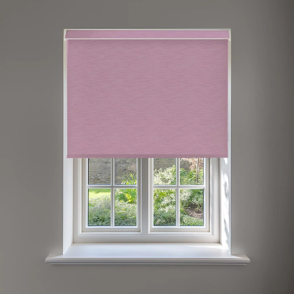 New York Dusky Purple No Drill Electric Roller Blind