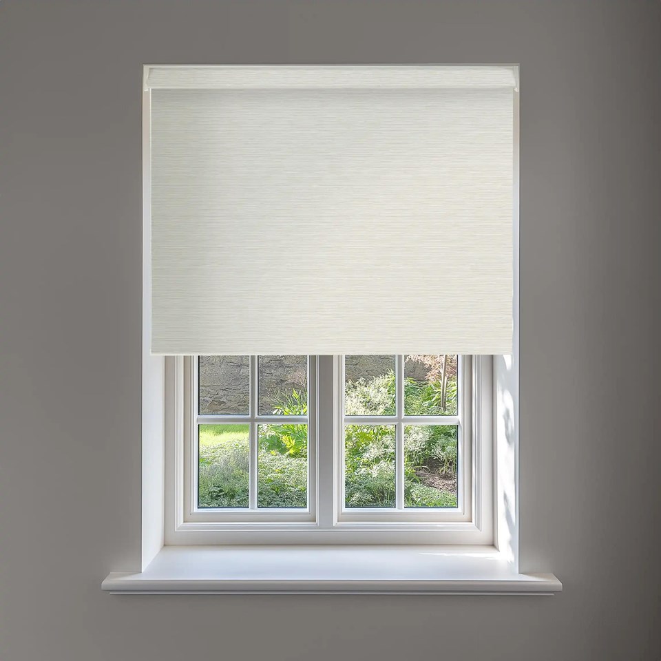 Paris Natural No Drill Electric Roller Blind