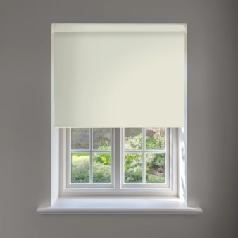 Ivory Blackout No Drill Electric Roller Blind