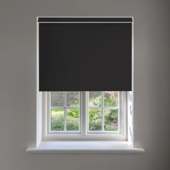 Thunder Black Blackout No Drill Electric Roller Blind