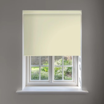 Timeless Cream Blackout No Drill Electric Roller Blind