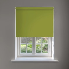 Zesty Green Blackout No Drill Electric Roller Blind