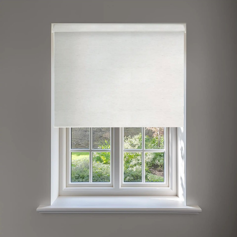 Linen Blackout No Drill Electric Roller Blind