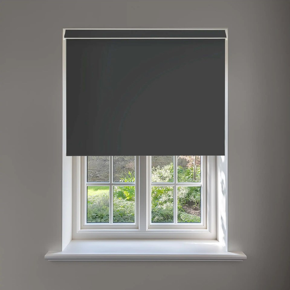 Zinc Blackout No Drill Electric Roller Blind