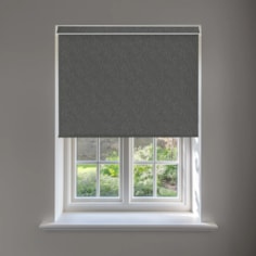 Ripple Dark Grey No Drill Electric Roller Blind