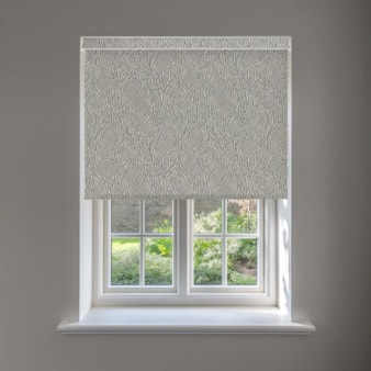 Ripple Pale Grey No Drill Electric Roller Blind