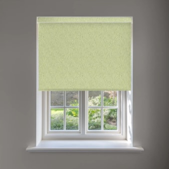 Ripple Sage Green No Drill Electric Roller Blind